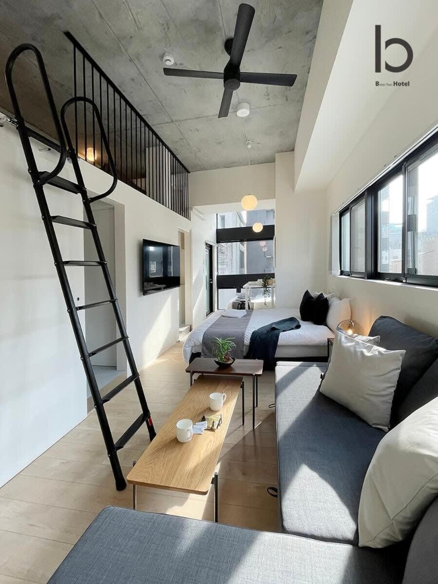 Appartement Bhotel Nekoyard - Bright Loft 5 Min Walk To Peace Park & Center Hiroshima